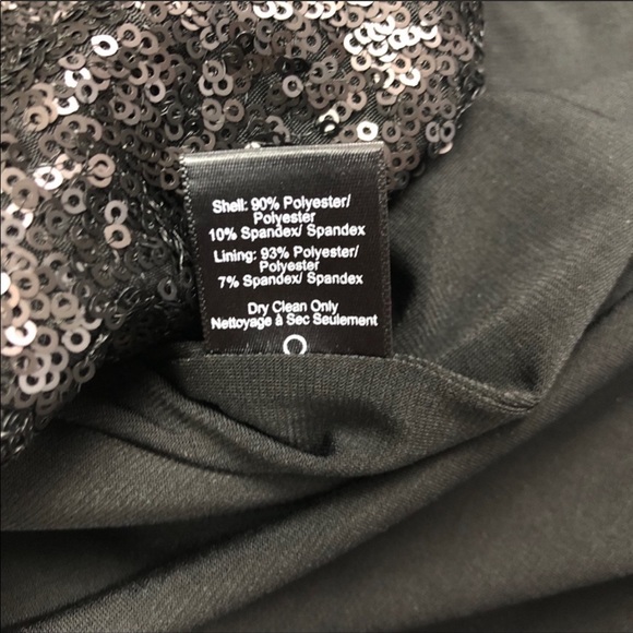 Dress the Population Black Sequin Mock Neck Dress - Picture 6 of 7